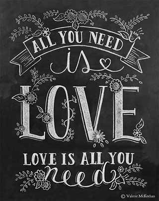 All You Need Is Love, Love. Love Is All You Need.